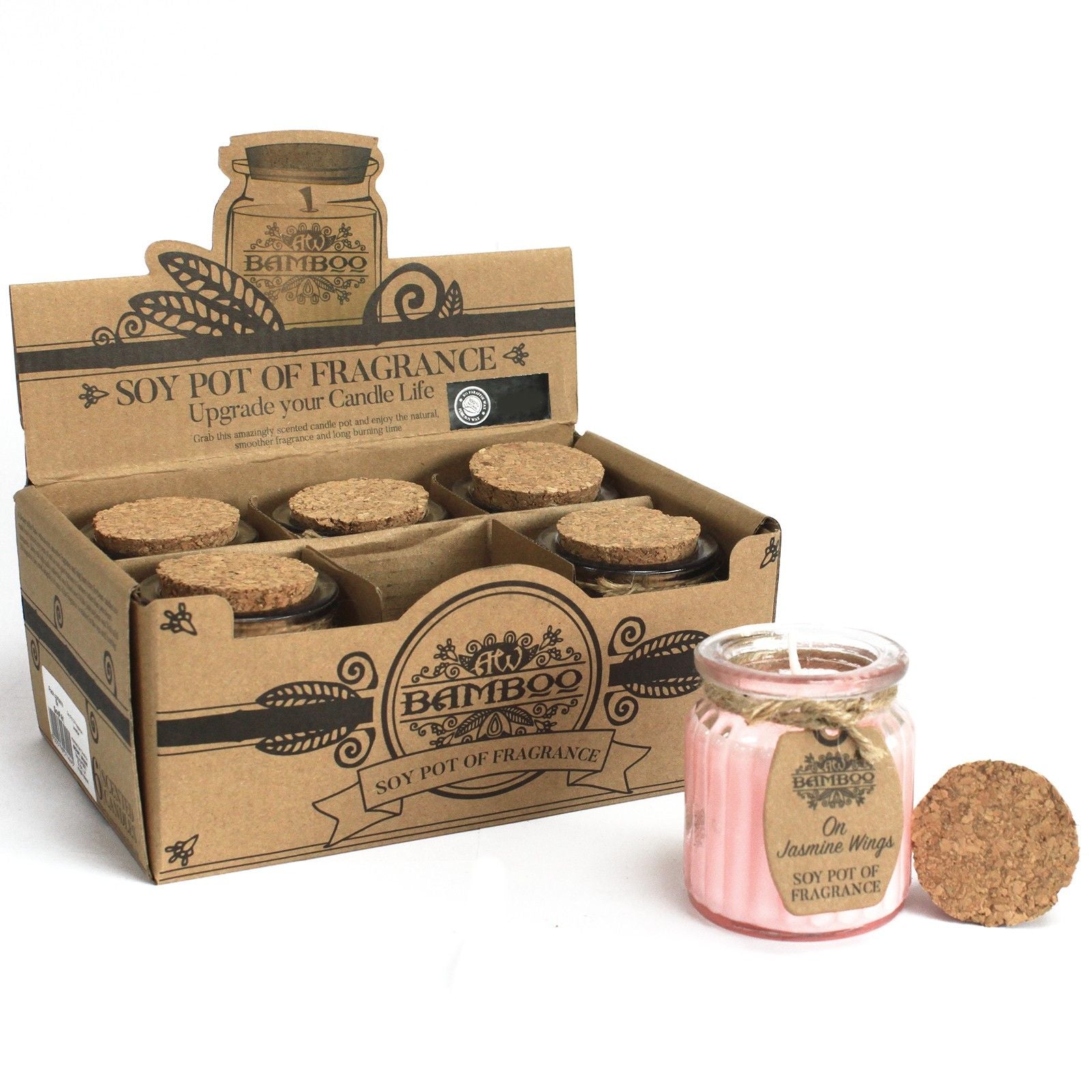 On Jasmine Wings Soy Pot of Fragrance Candles - Vivid Aromas UK