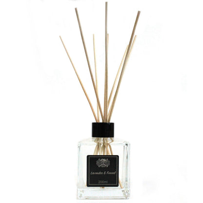 200ml Lavender & Fennel Essential Oil Reed Diffuser - Vivid Aromas UK