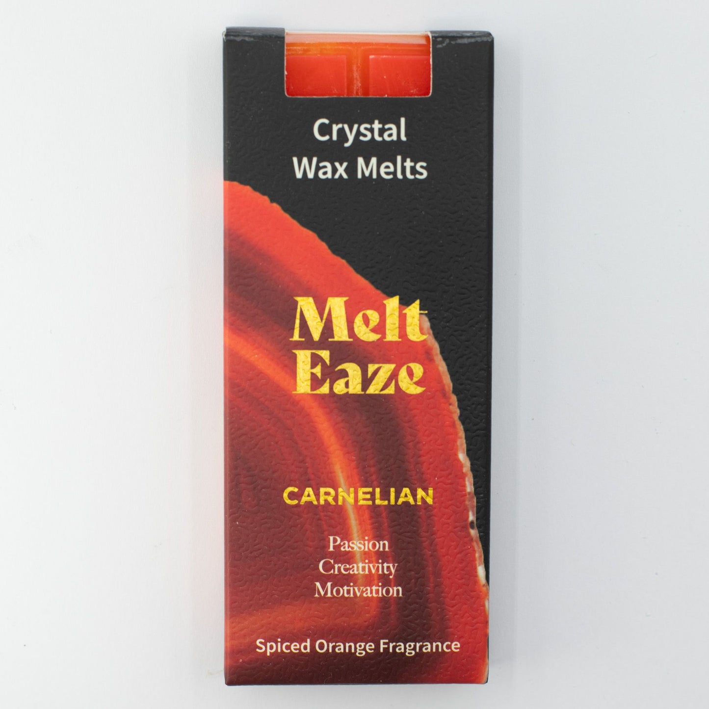 MeltEaze Wax Melts 50g - Carnelian Fire - Spiced Orange - Vivid Aromas UK