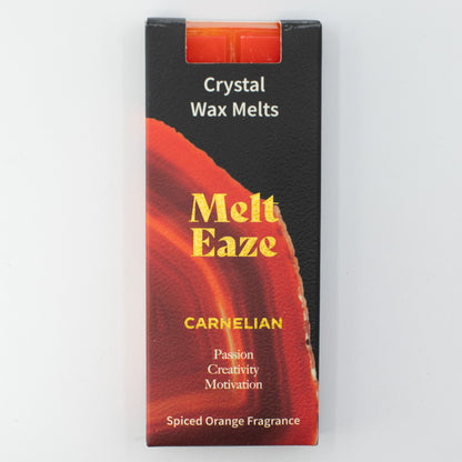 MeltEaze Wax Melts 50g - Carnelian Fire - Spiced Orange - Vivid Aromas UK