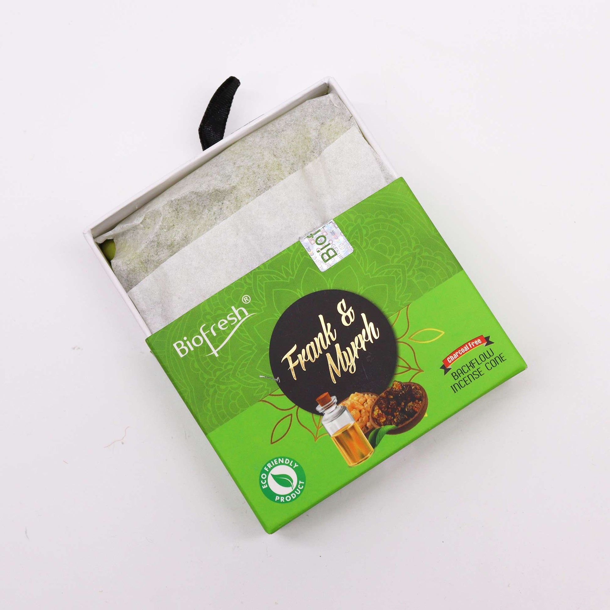 Biofresh Backflow Incense Cones - Frank & Myrrh - Vivid Aromas UK