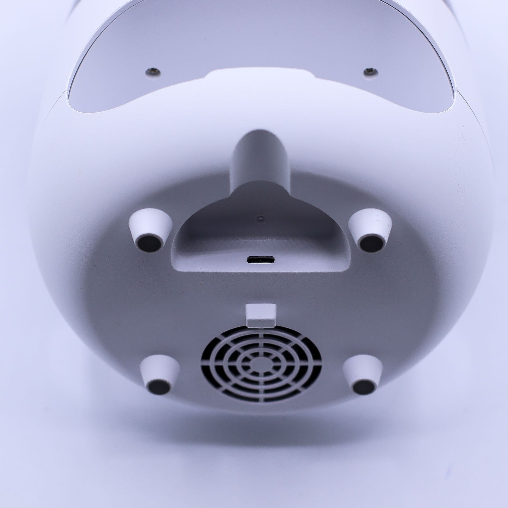 Salt Stone Flame Effect Aroma Diffuser - White USB - Colour Change and Timer - Vivid Aromas UK
