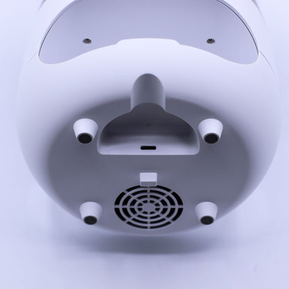 Salt Stone Flame Effect Aroma Diffuser - White USB - Colour Change and Timer - Vivid Aromas UK