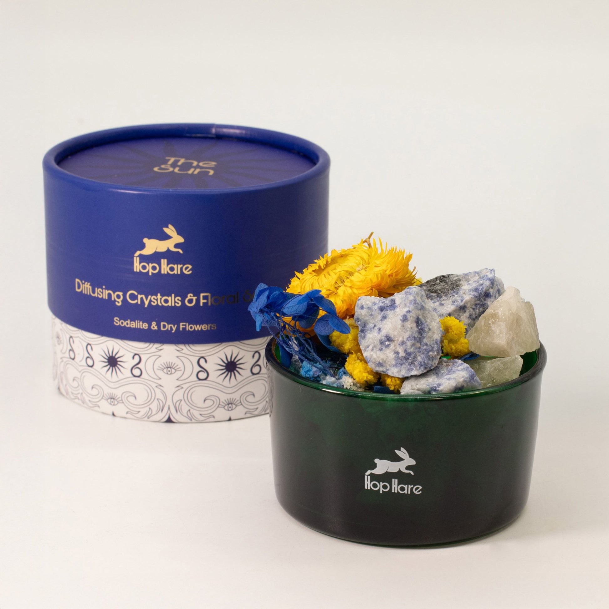 Hop Hare Diffusing Crystals & Floral Set - The Sun - Vivid Aromas UK
