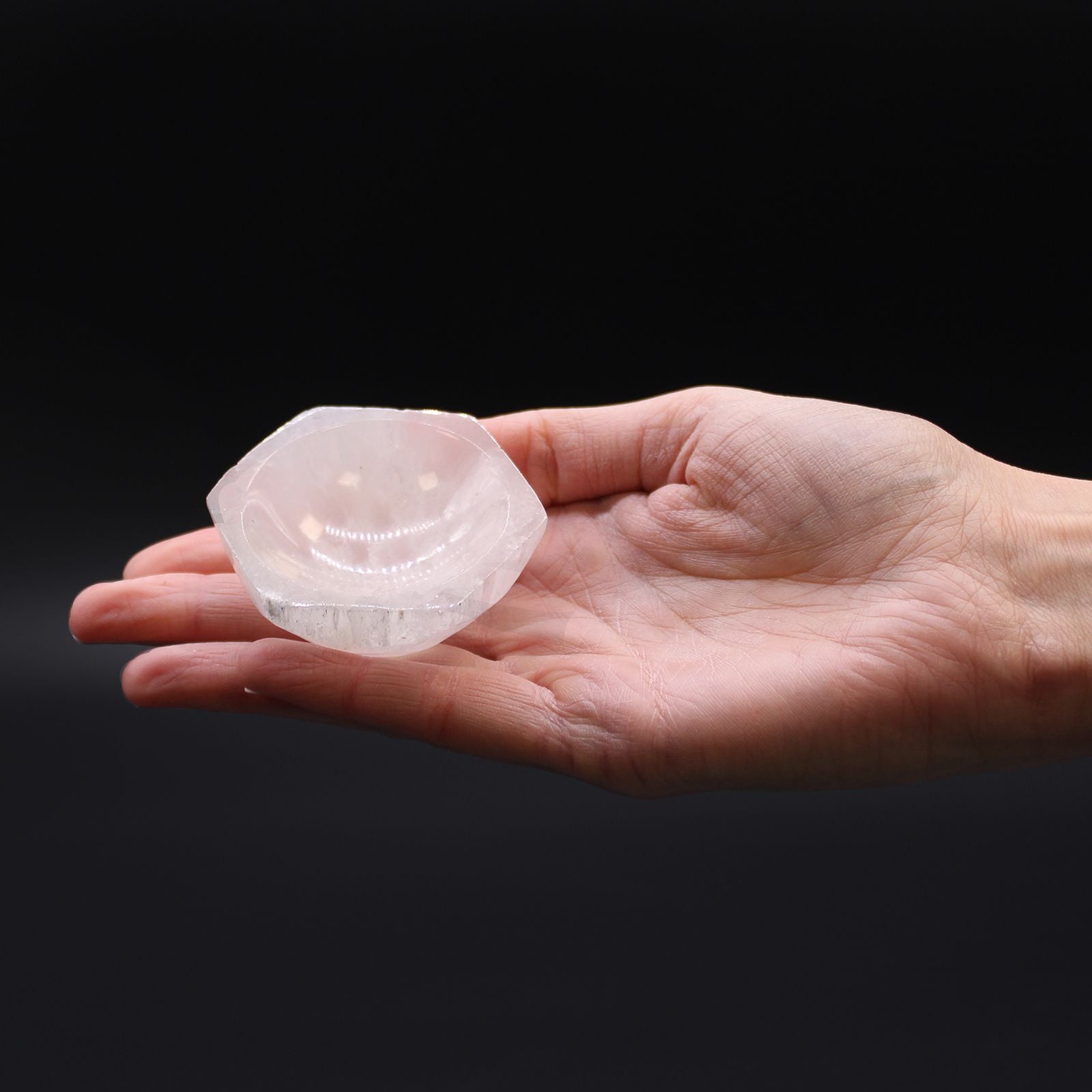 Selenite Hex Bowl - 6cm - Vivid Aromas UK