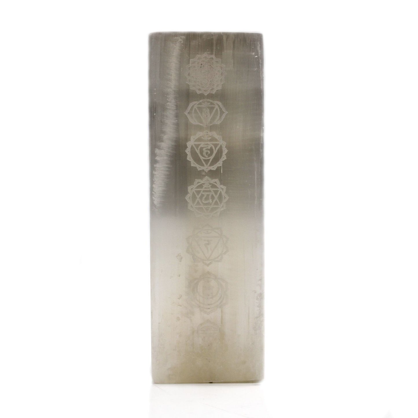 Selenite Block Lamp 25cm - Chakra Lamp - Vivid Aromas UK