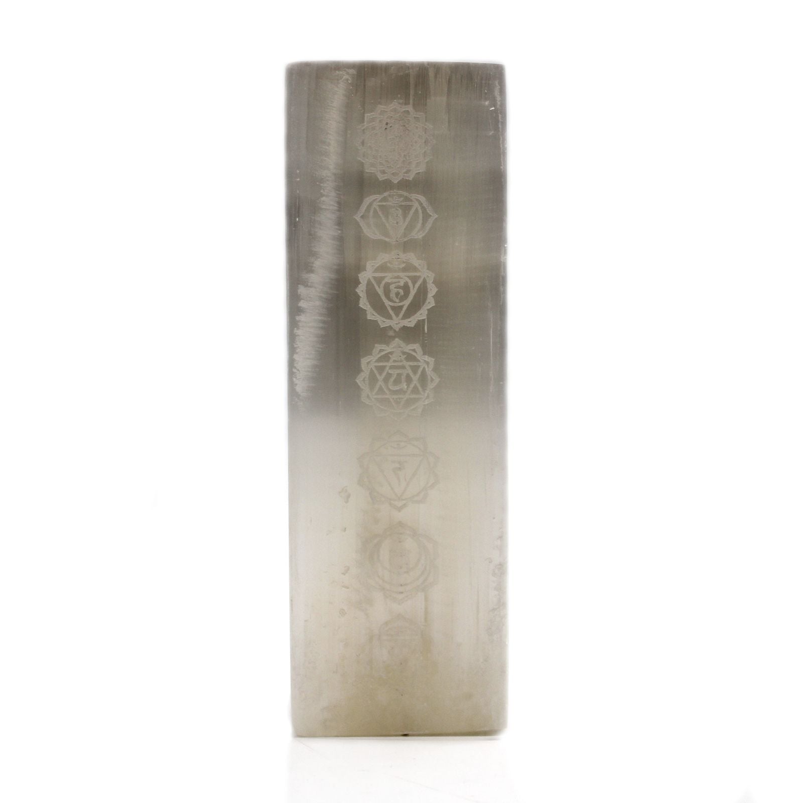 Selenite Block Lamp 25cm - Chakra Lamp - Vivid Aromas UK