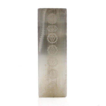 Selenite Block Lamp 25cm - Chakra Lamp - Vivid Aromas UK