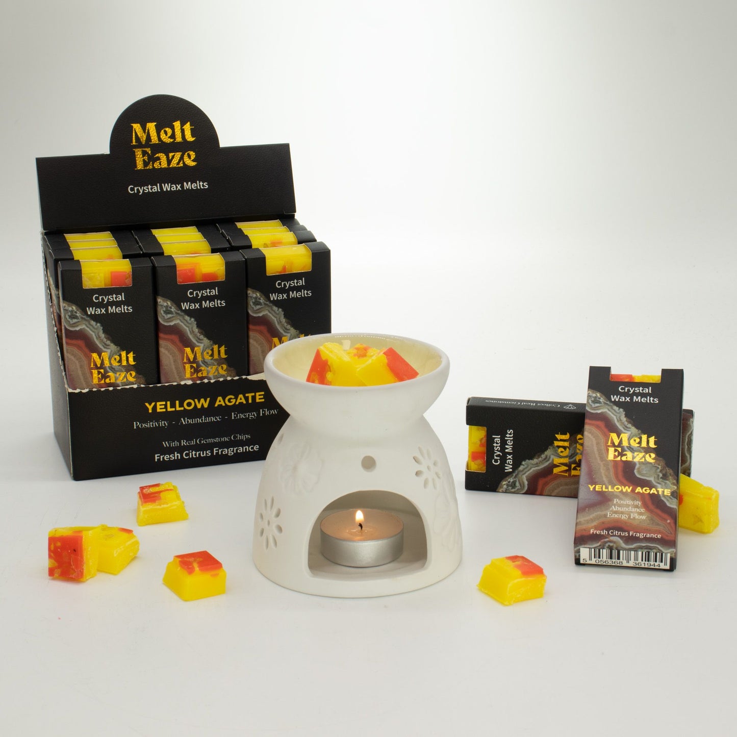 MeltEaze Wax Melts 50g - Golden Glow - Fresh Citrus - Vivid Aromas UK