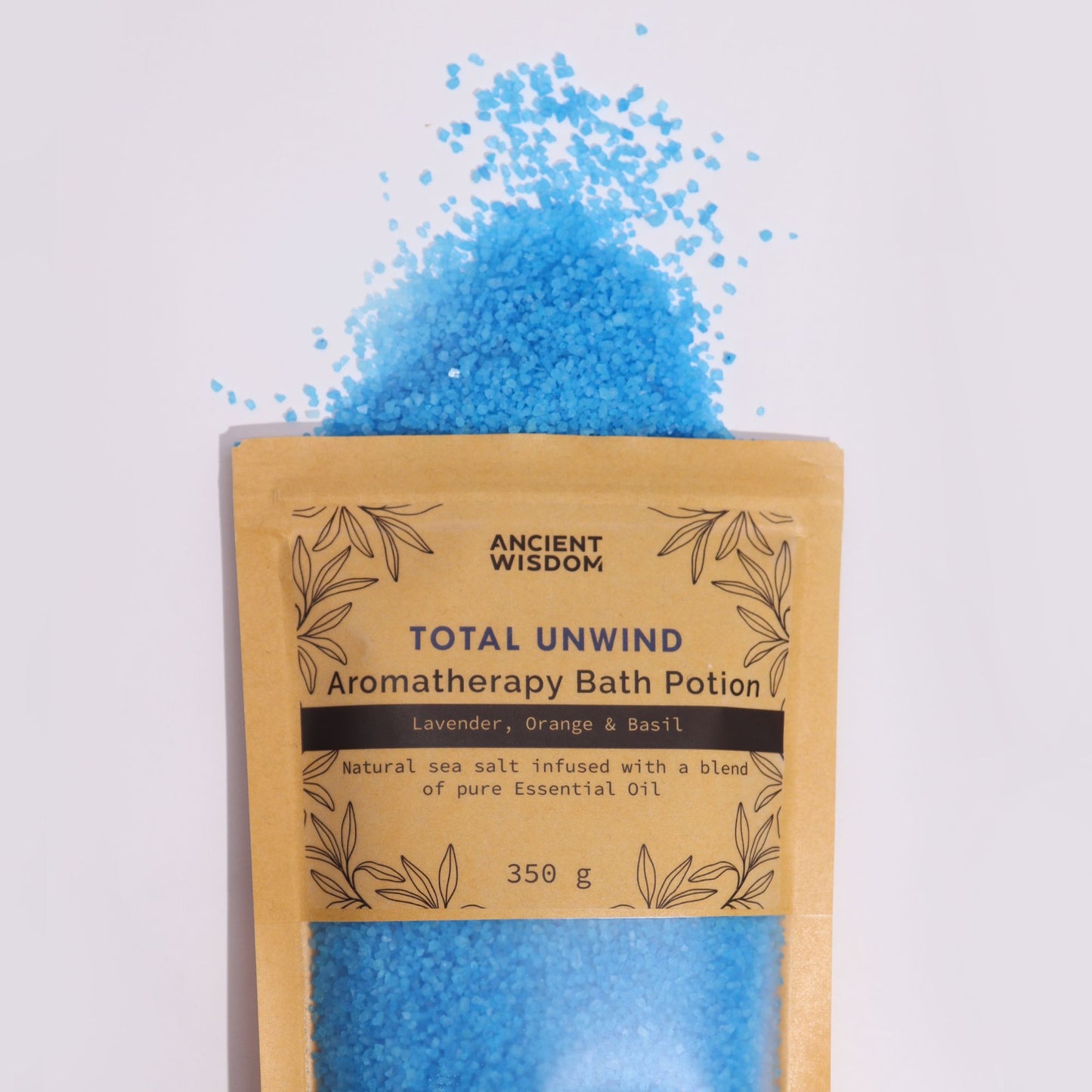 Aromatherapy Bath Potion in Kraft Bag 350g - Total Unwind - Vivid Aromas UK