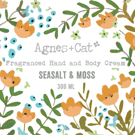 Agnes + Cat Hand & Body Cream - Sea Salt & Moss - Vivid Aromas UK