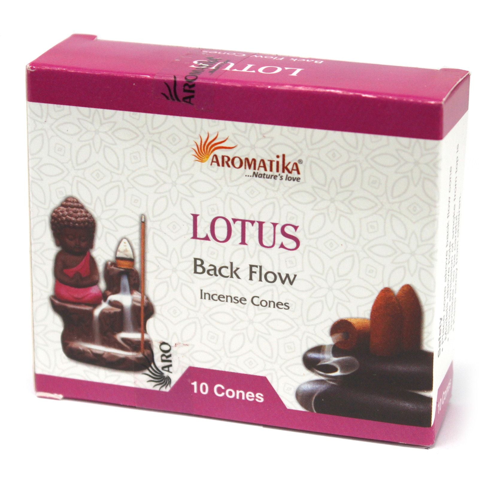 Aromatica Backflow Incense Cones - Lotus - Vivid Aromas UK