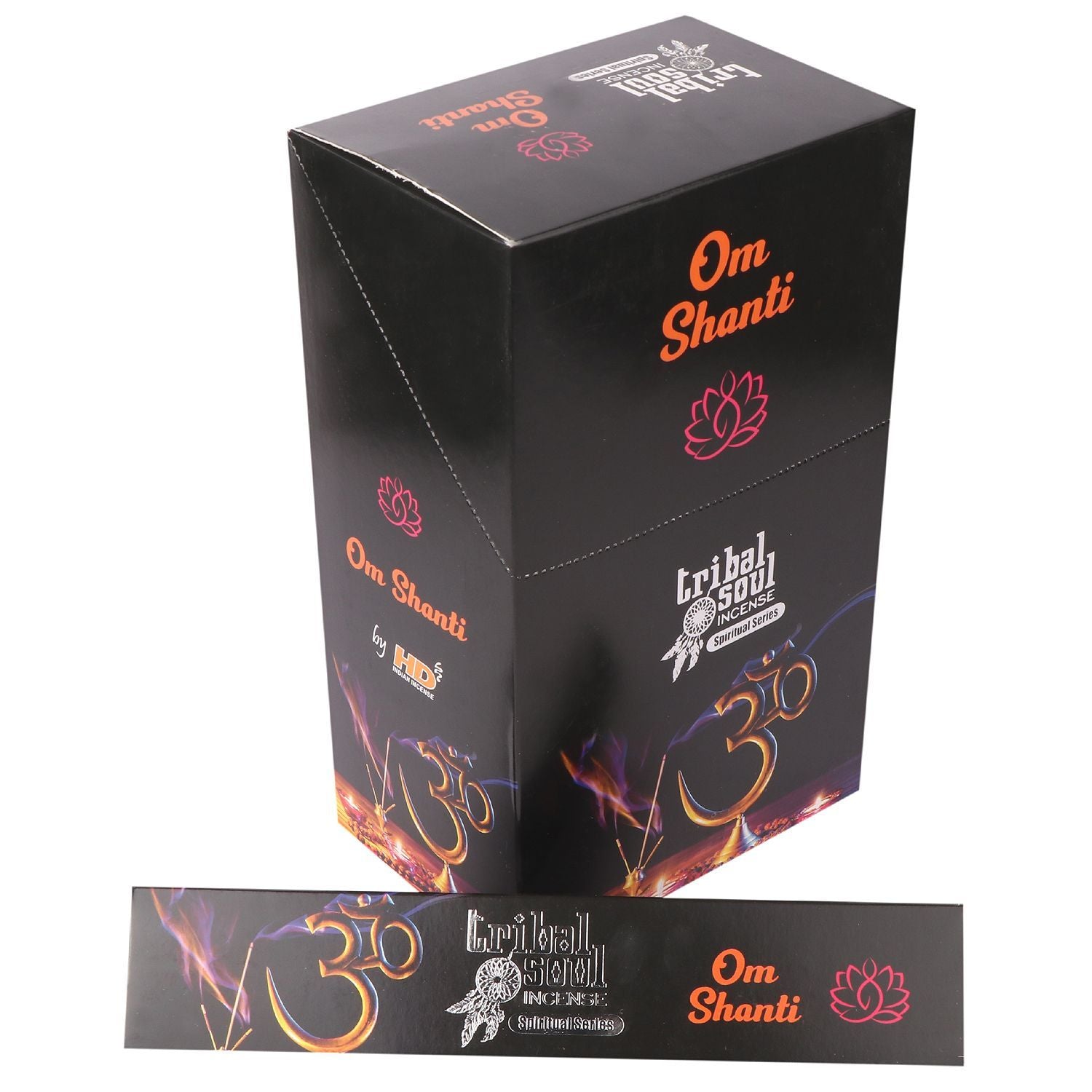 Tribal Soul Spiritual Incense Sticks and Ceramic Holder - Ohm Shanti - Vivid Aromas UK