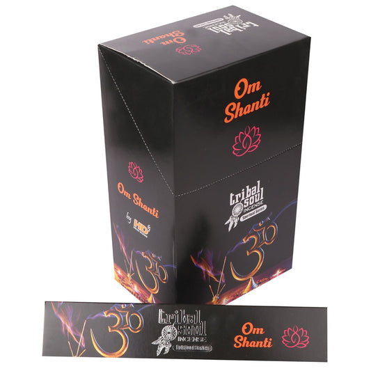 Tribal Soul Spiritual Incense Sticks and Ceramic Holder - Ohm Shanti - Vivid Aromas UK