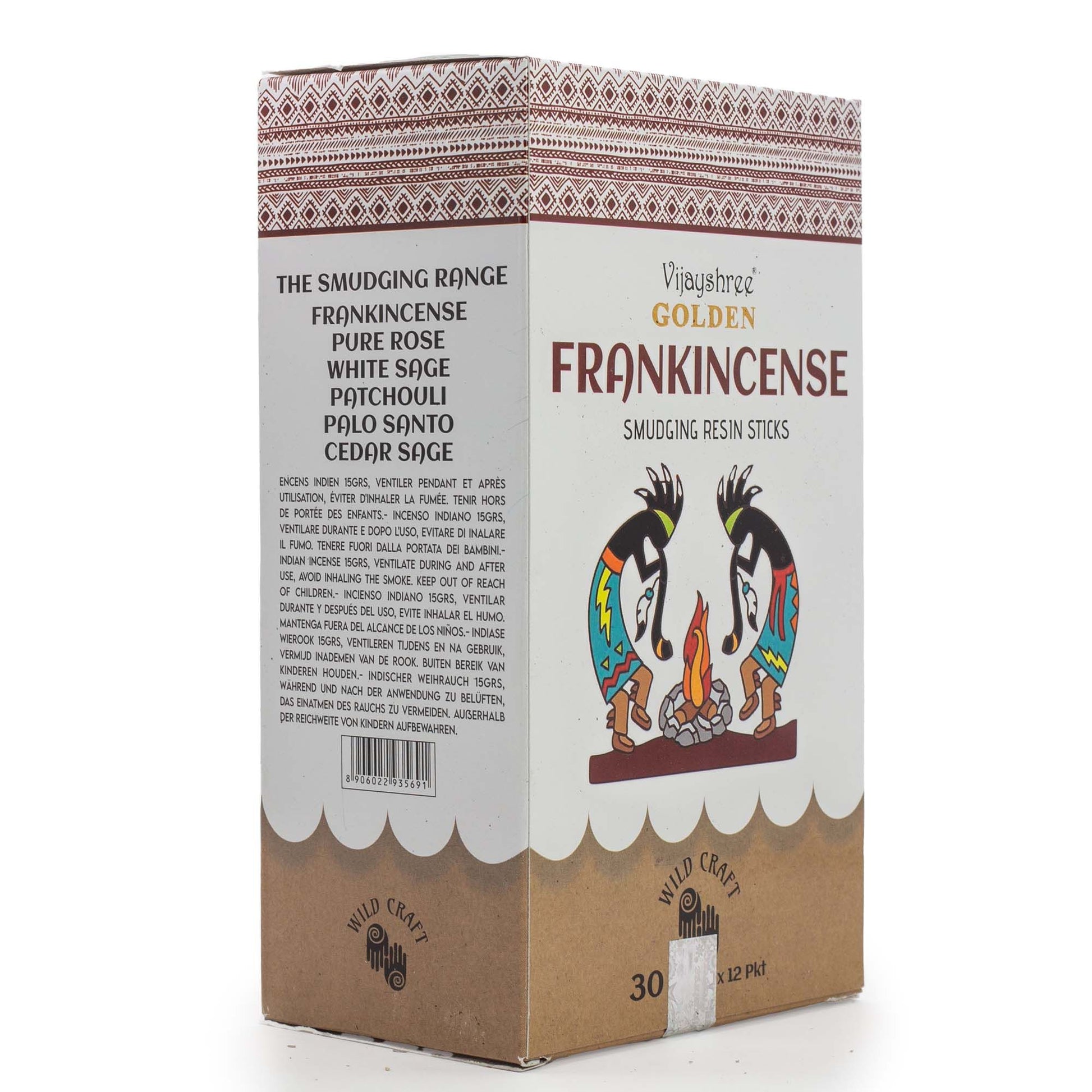 Golden Frankincense Smudging Resin Sticks – 30g - Vivid Aromas UK
