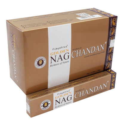 15g Golden Nag - Chandan Incense - Vivid Aromas UK