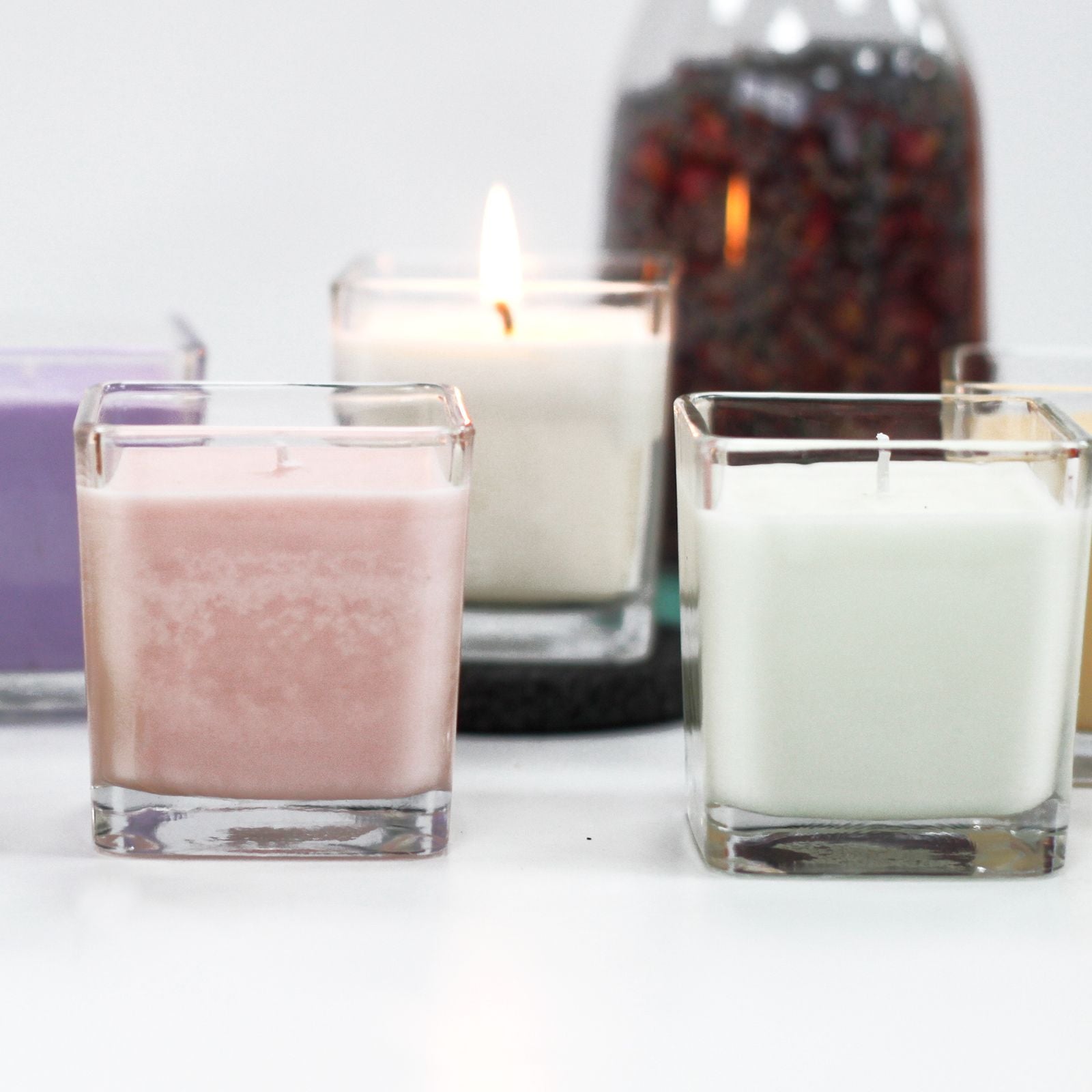 White Label Soy Wax Jar Candle - Pomegranate & Orange - Vivid Aromas UK
