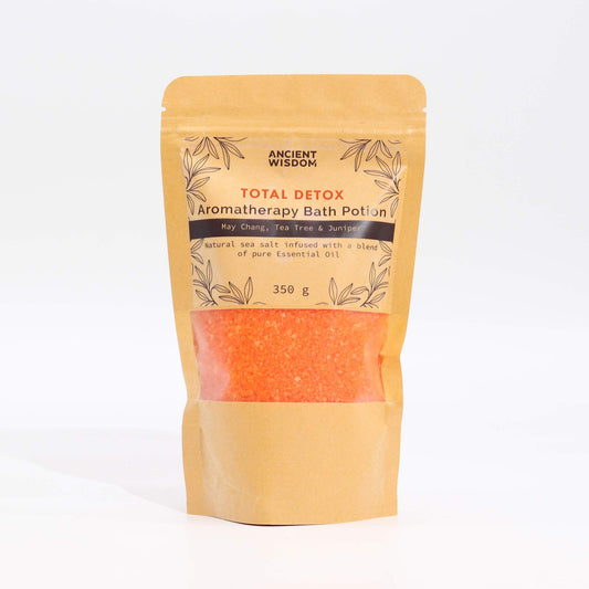 Aromatherapy Bath Potion in Kraft Bag 350g - Total Detox - Vivid Aromas UK