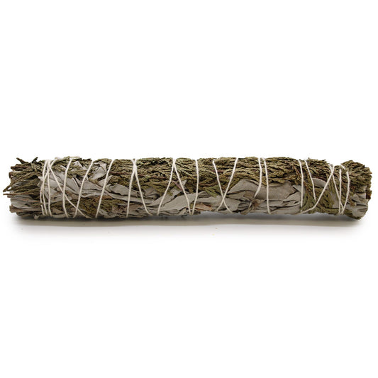 Smudge Stick - White Sage & Cedar 22 cm - Vivid Aromas UK