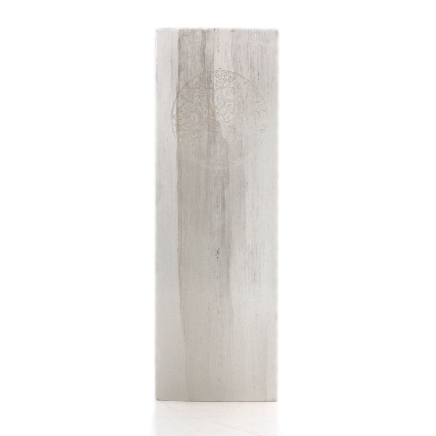 Selenite Block Lamp 25cm - Tree of Life - Vivid Aromas UK