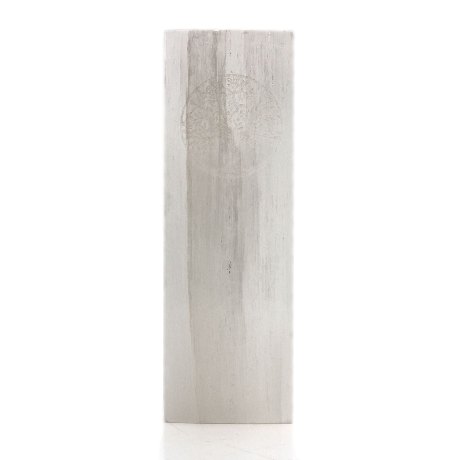 Selenite Block Lamp 25cm - Tree of Life - Vivid Aromas UK