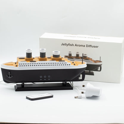 Ship Model Puff Effect Aroma Diffuser with Colour-Changing LED - Vivid Aromas UK