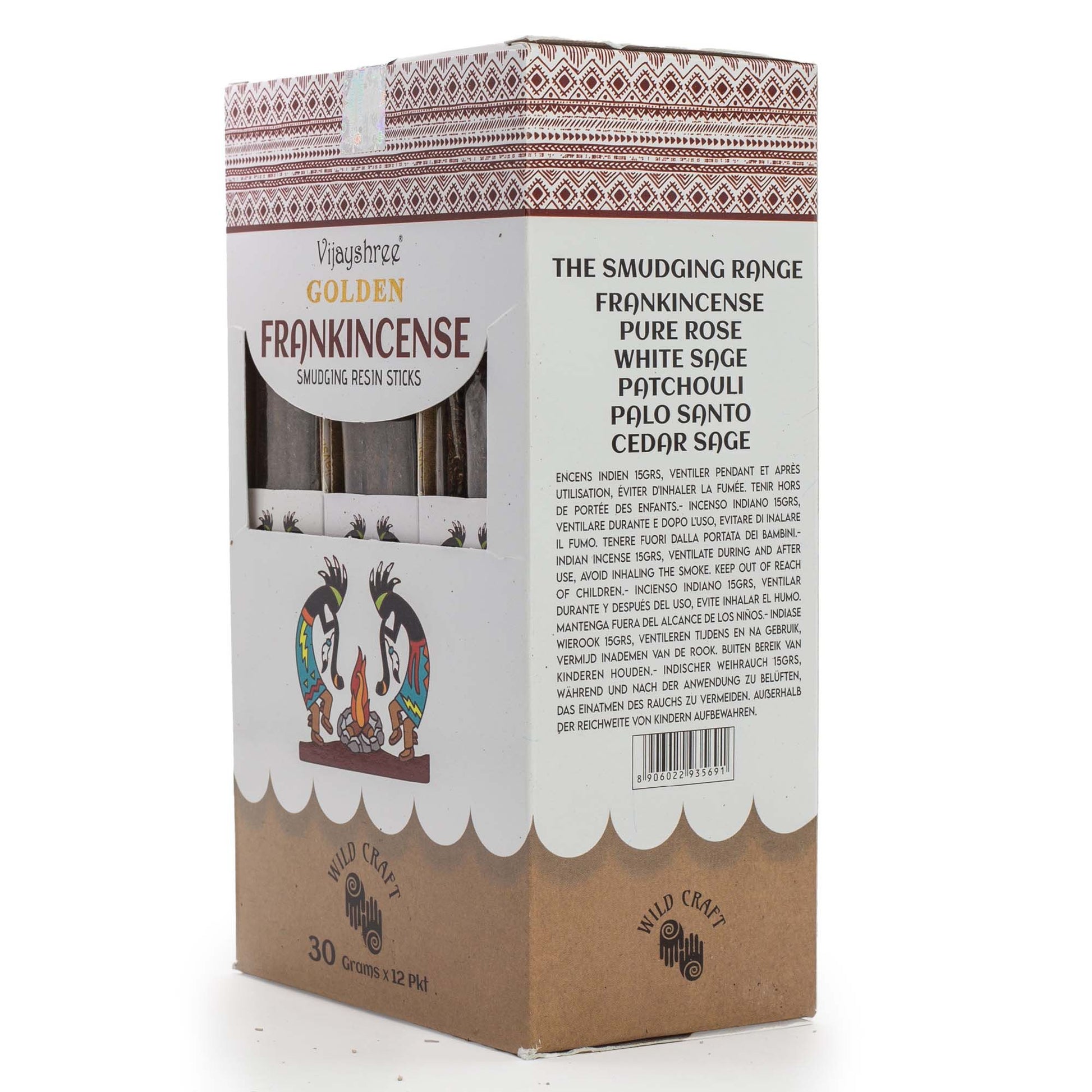 Golden Frankincense Smudging Resin Sticks – 30g - Vivid Aromas UK