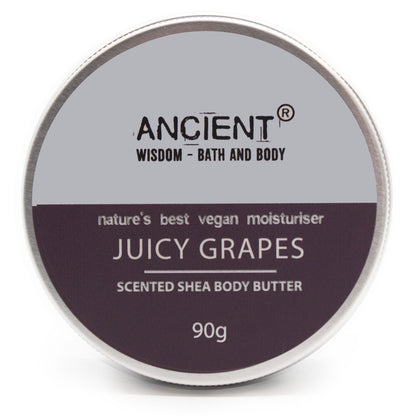 Scented Shea Body Butter 90g - Juicy Grapes - Vivid Aromas UK