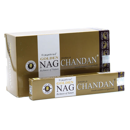 15g Golden Nag - Chandan Incense - Vivid Aromas UK