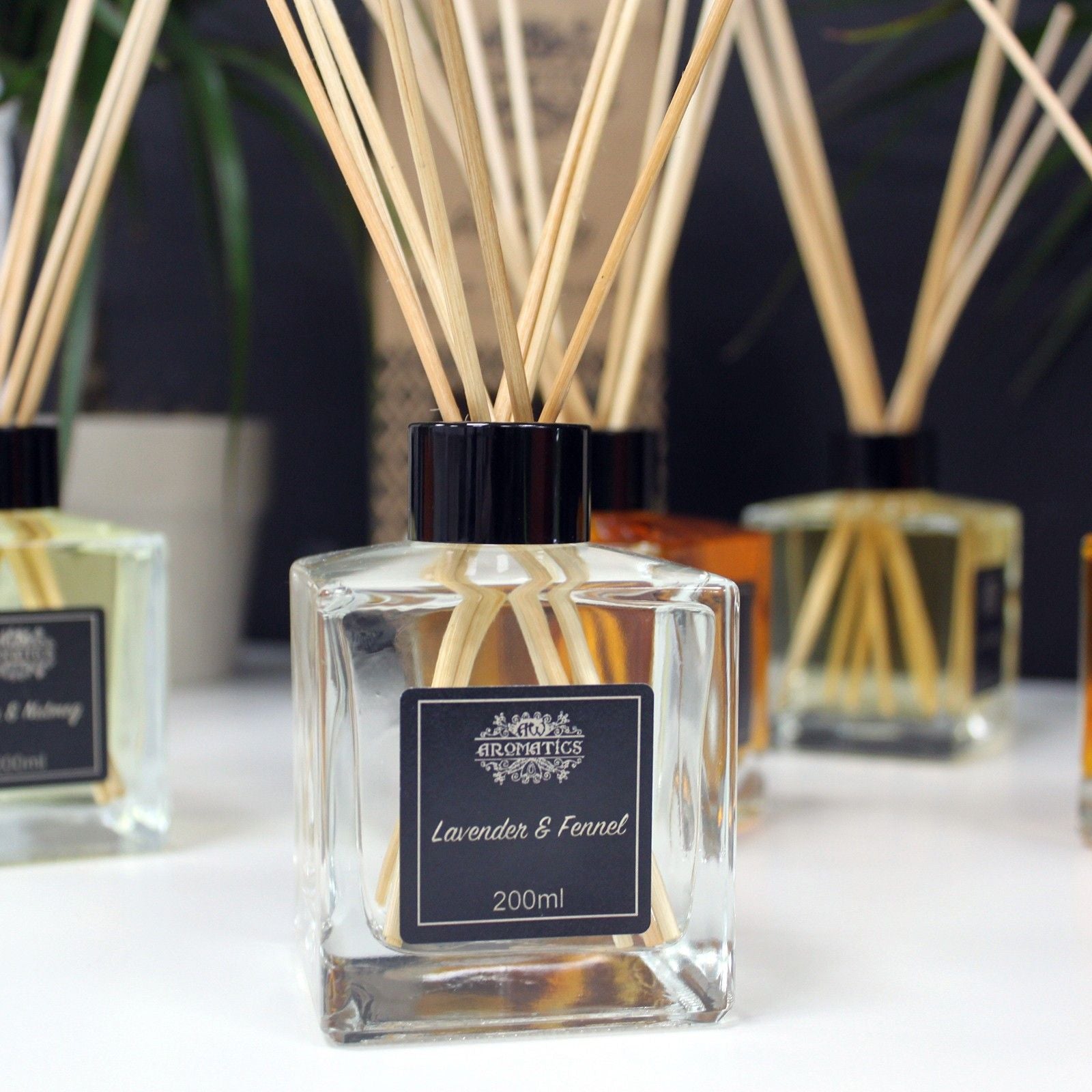 200ml Lavender & Fennel Essential Oil Reed Diffuser - Vivid Aromas UK