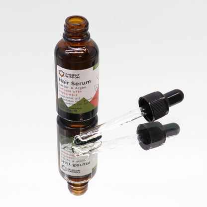 Organic Hair Serum 30ml - Peppermint - Vivid Aromas UK