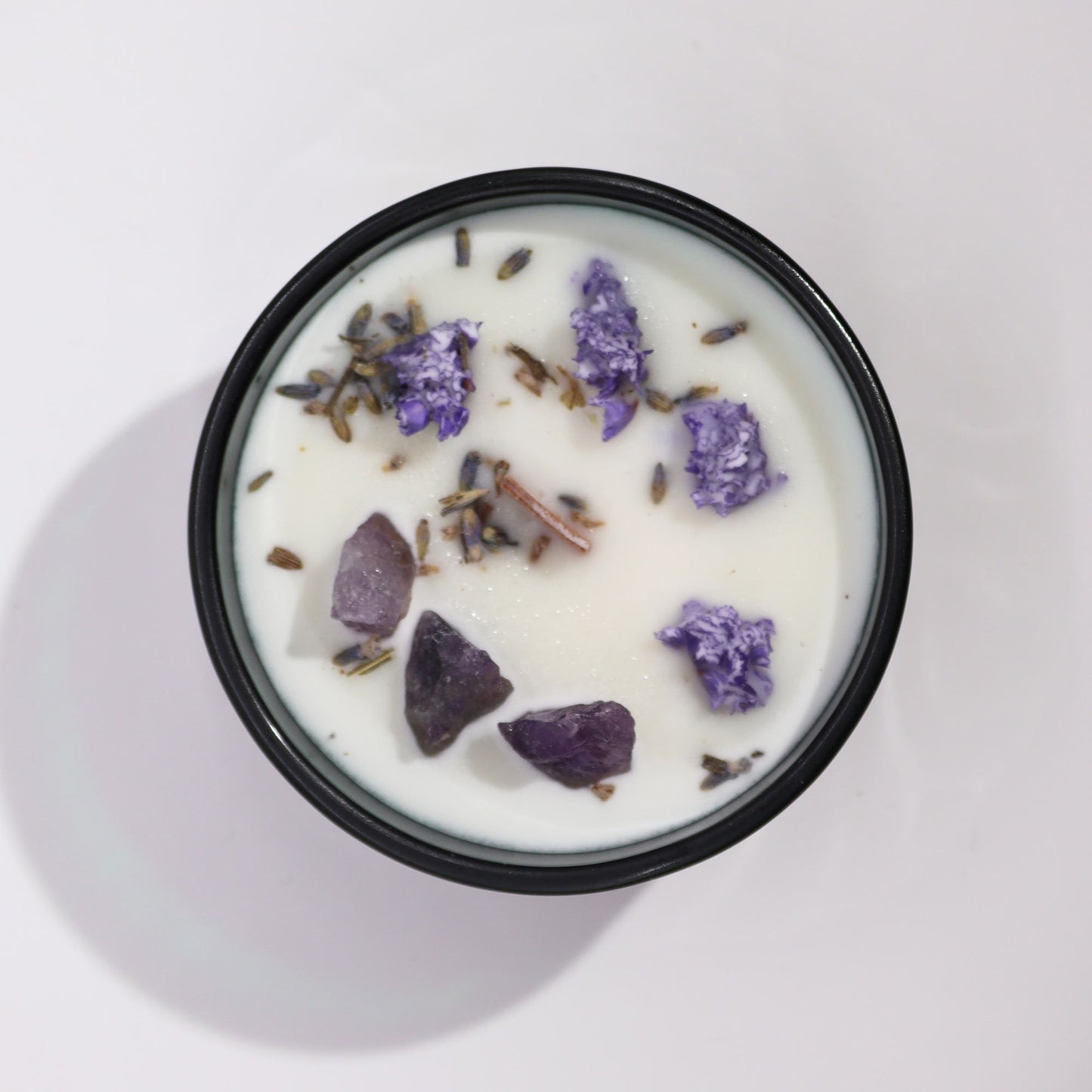 Hop Hare Crystal Magic Flower Candle - The Moon - Vivid Aromas UK