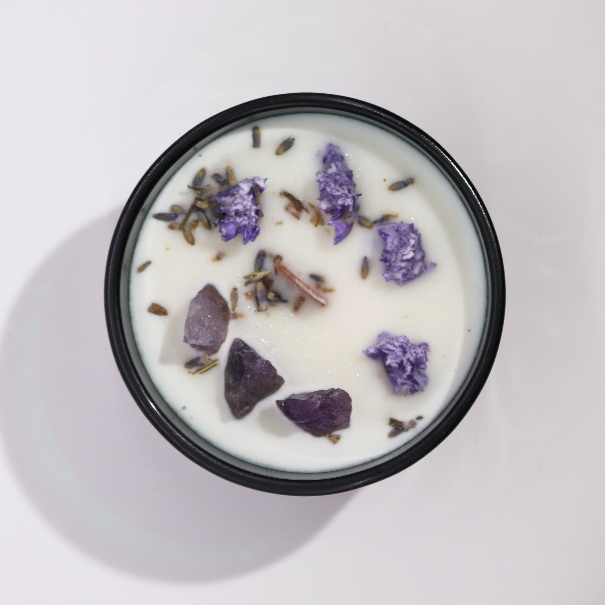 Hop Hare Crystal Magic Flower Candle - The Moon - Vivid Aromas UK