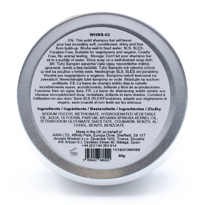 Wild Hare Solid Shampoo 60g - Hairy Coconut - Vivid Aromas UK
