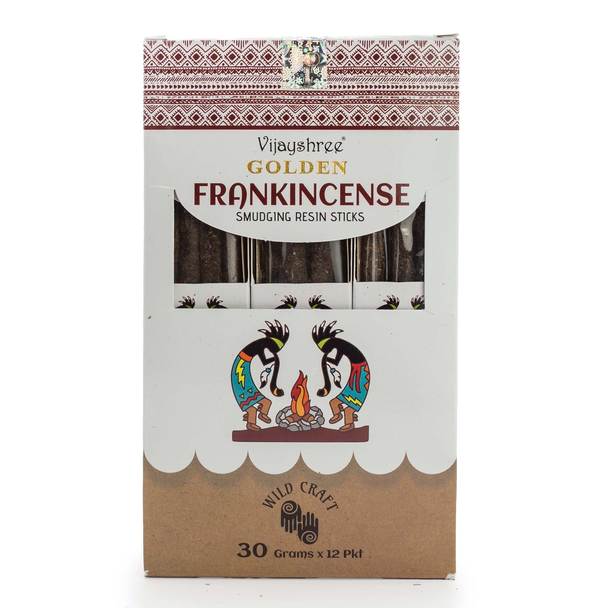 Golden Frankincense Smudging Resin Sticks – 30g - Vivid Aromas UK