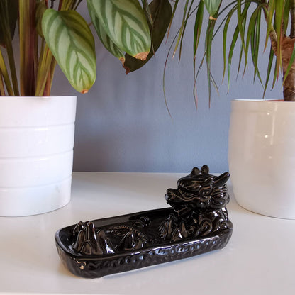 Backflow Incense Burner - Dragon in Mountain - Vivid Aromas UK