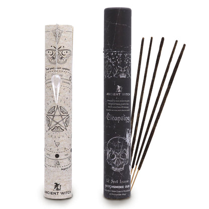 Ancient Witch Spell Incense - Cleansing - Rock Crystal Pendulum - Vivid Aromas UK