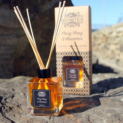 200ml Basil & Maychang Essential Oil Reed Diffuser - Vivid Aromas UK