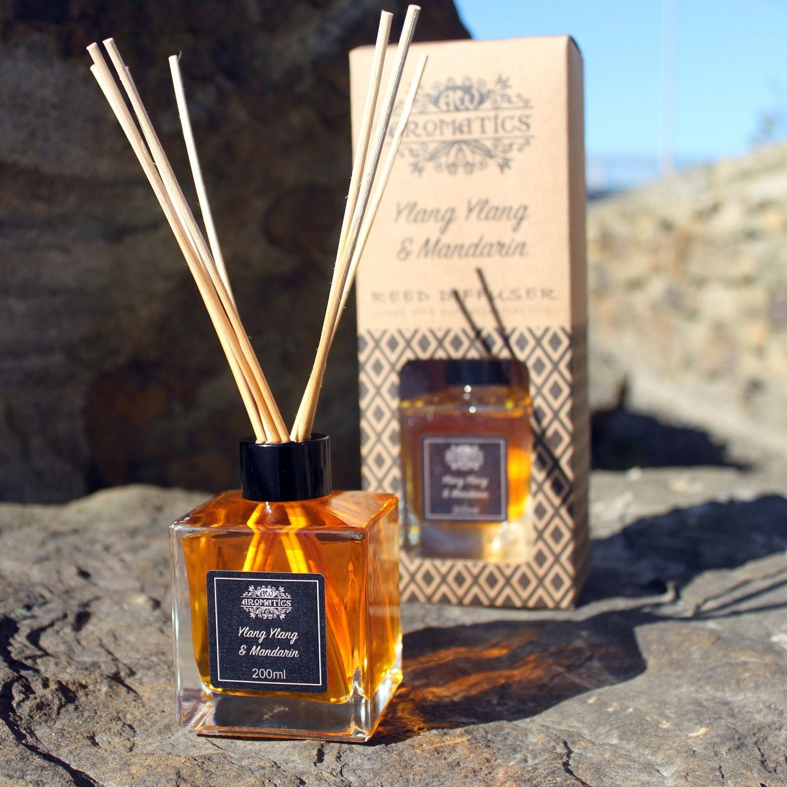 200ml Lemon Verbena Essential Oil Reed Diffuser - Vivid Aromas UK