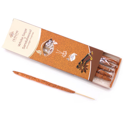 Ishom Smudge Incense - White Sage & Sandalwood - Vivid Aromas UK