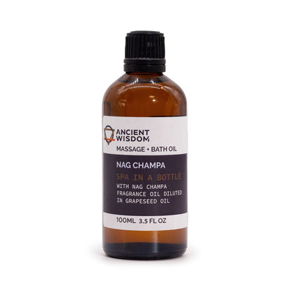 Nag Champa Massage Oil - 100ml - Vivid Aromas UK