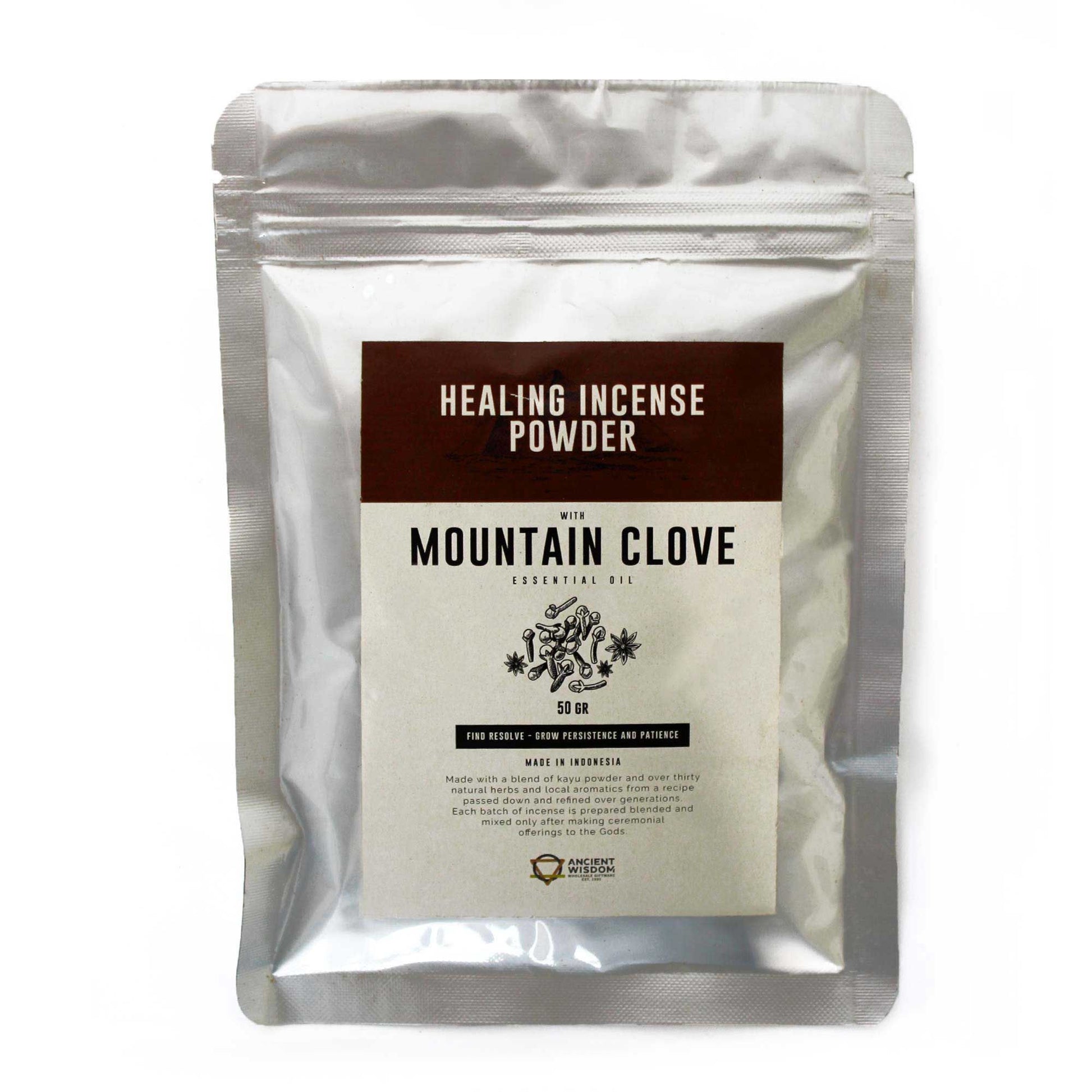 Healing Incense Powder - Mountain Clove 50gm - Vivid Aromas UK