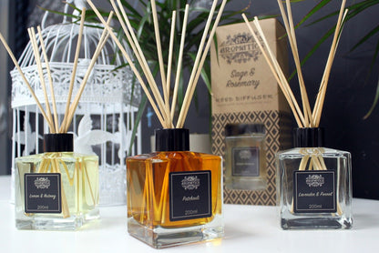 200ml Lemon & Nutmeg Essential Oil Reed Diffuser - Vivid Aromas UK