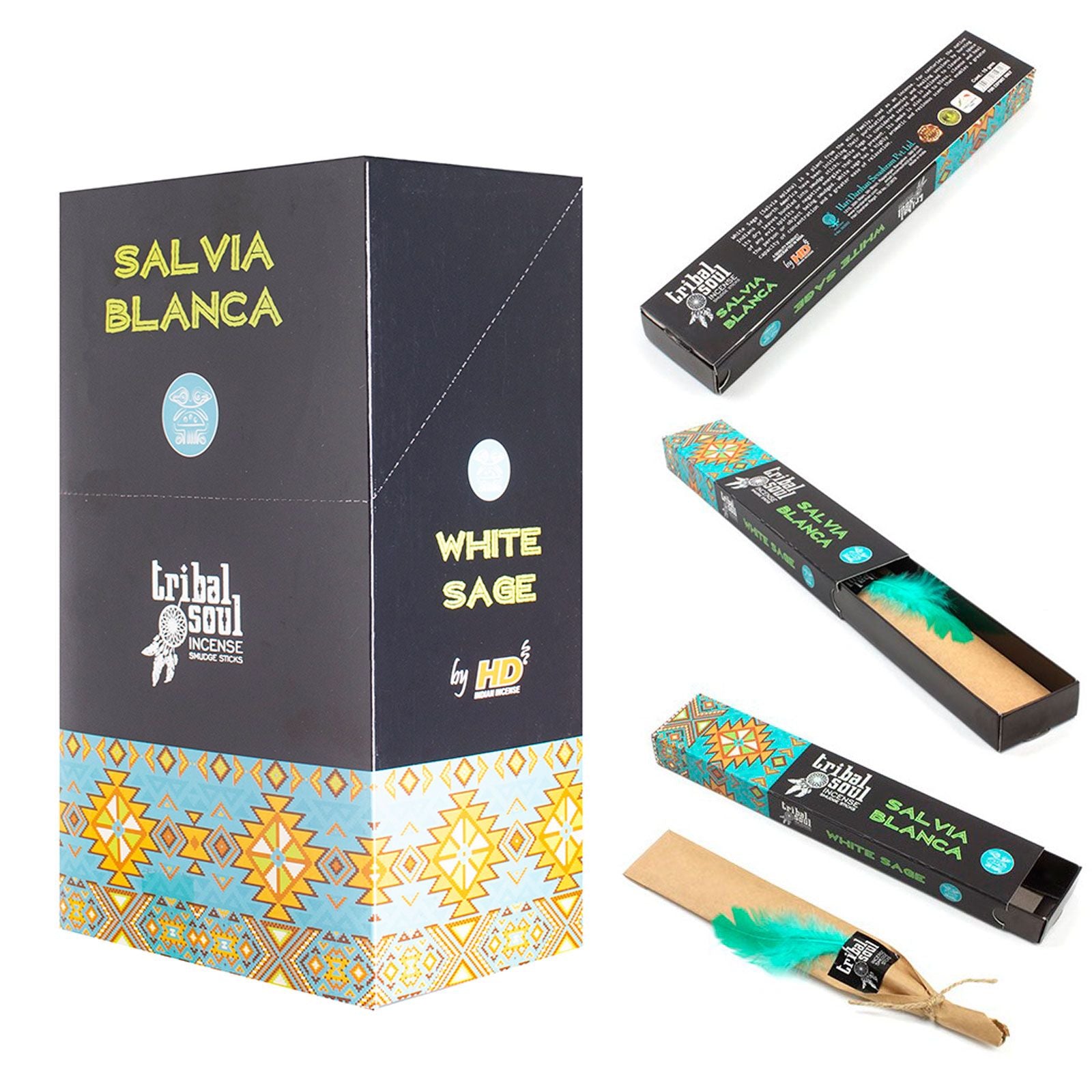 Tribal Soul Incense Sticks - White Sage - Vivid Aromas UK