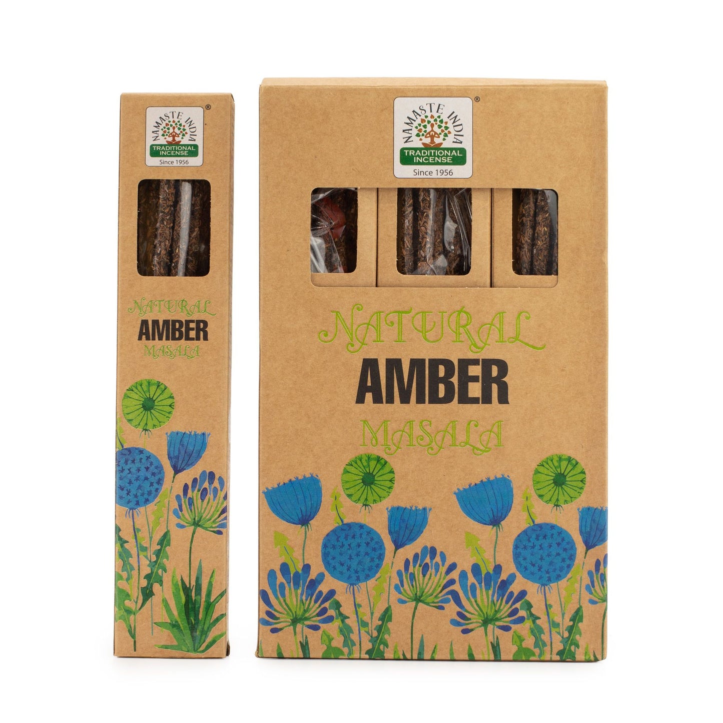 Natural Botanical Masala Incense - Amber - Vivid Aromas UK