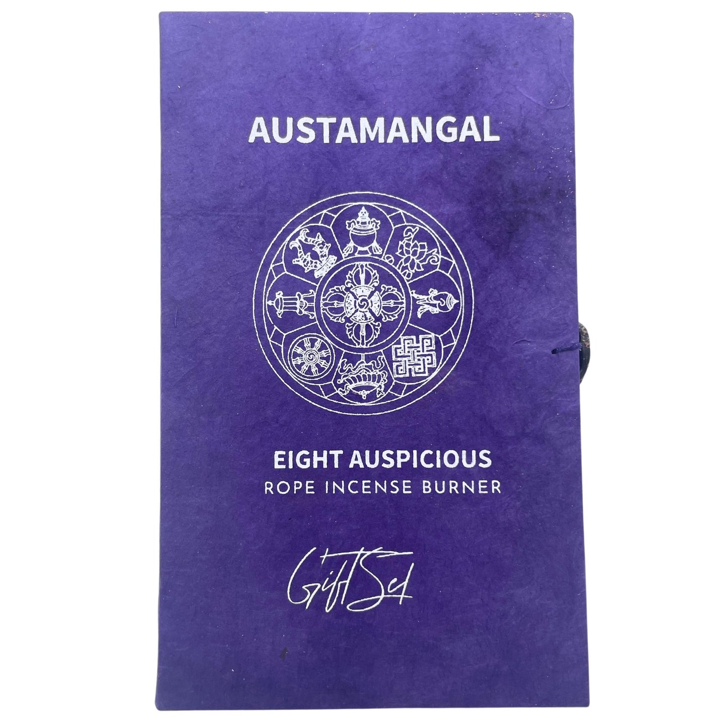 Rope Incense and Silver Plated Holder Set - Astamangal - Vivid Aromas UK