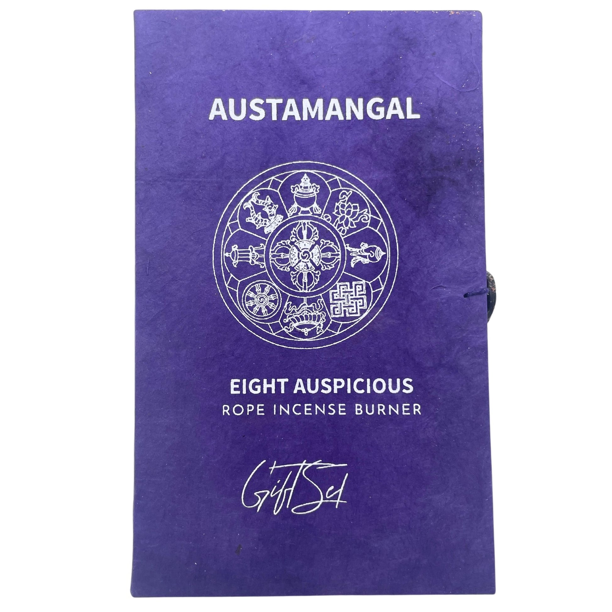 Rope Incense and Silver Plated Holder Set - Astamangal - Vivid Aromas UK
