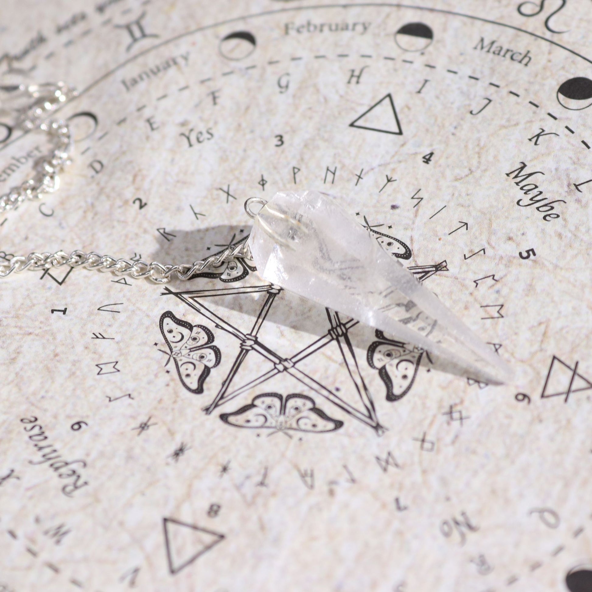 Ancient Witch Spell Incense - Cleansing - Rock Crystal Pendulum - Vivid Aromas UK