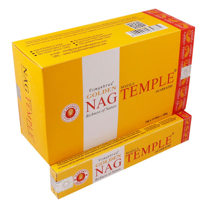 15g Golden Nag - Temple Incense - Vivid Aromas UK
