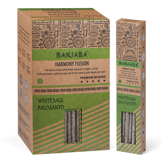 Banjara Palo Santo Smudge Sticks - White Sage - Vivid Aromas UK